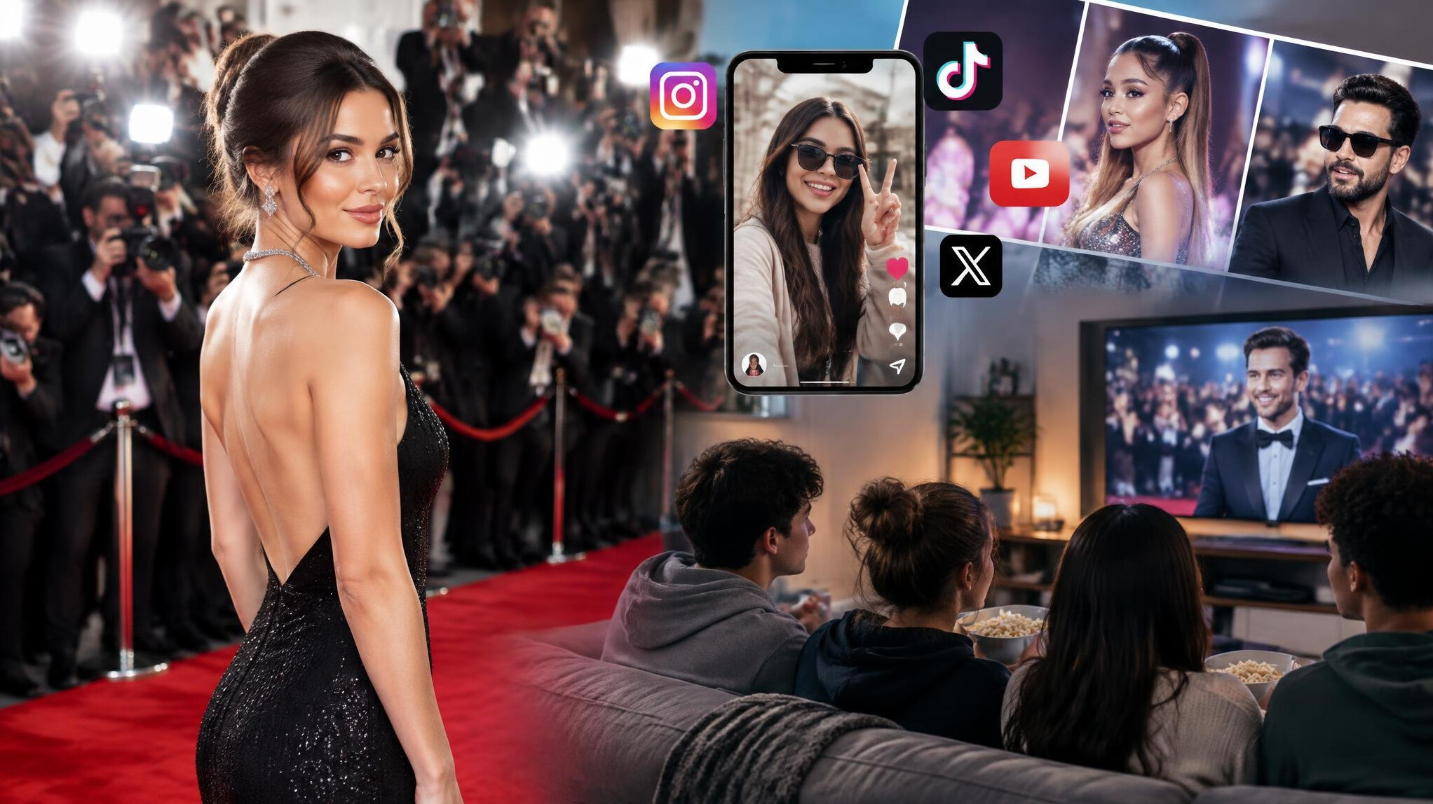 celebrity on red carpet